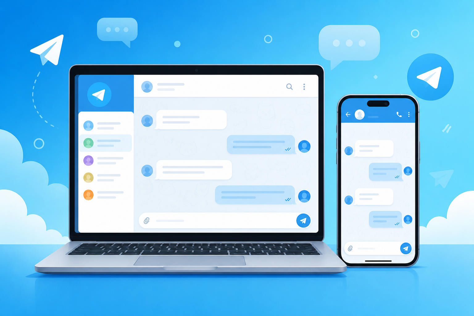 Telegram на компьютере, планшете и смартфоне