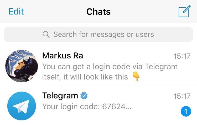 Вход в веб-версию Telegram по QR-коду в браузере
